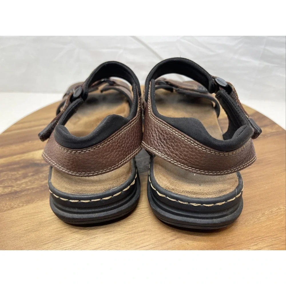 Dr Scholl's Sandals‎ Men's Size 11 Graven Brown Leather Sandals
